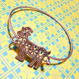 Bracelet. Silver Goat. Floral Filigree. NWT.